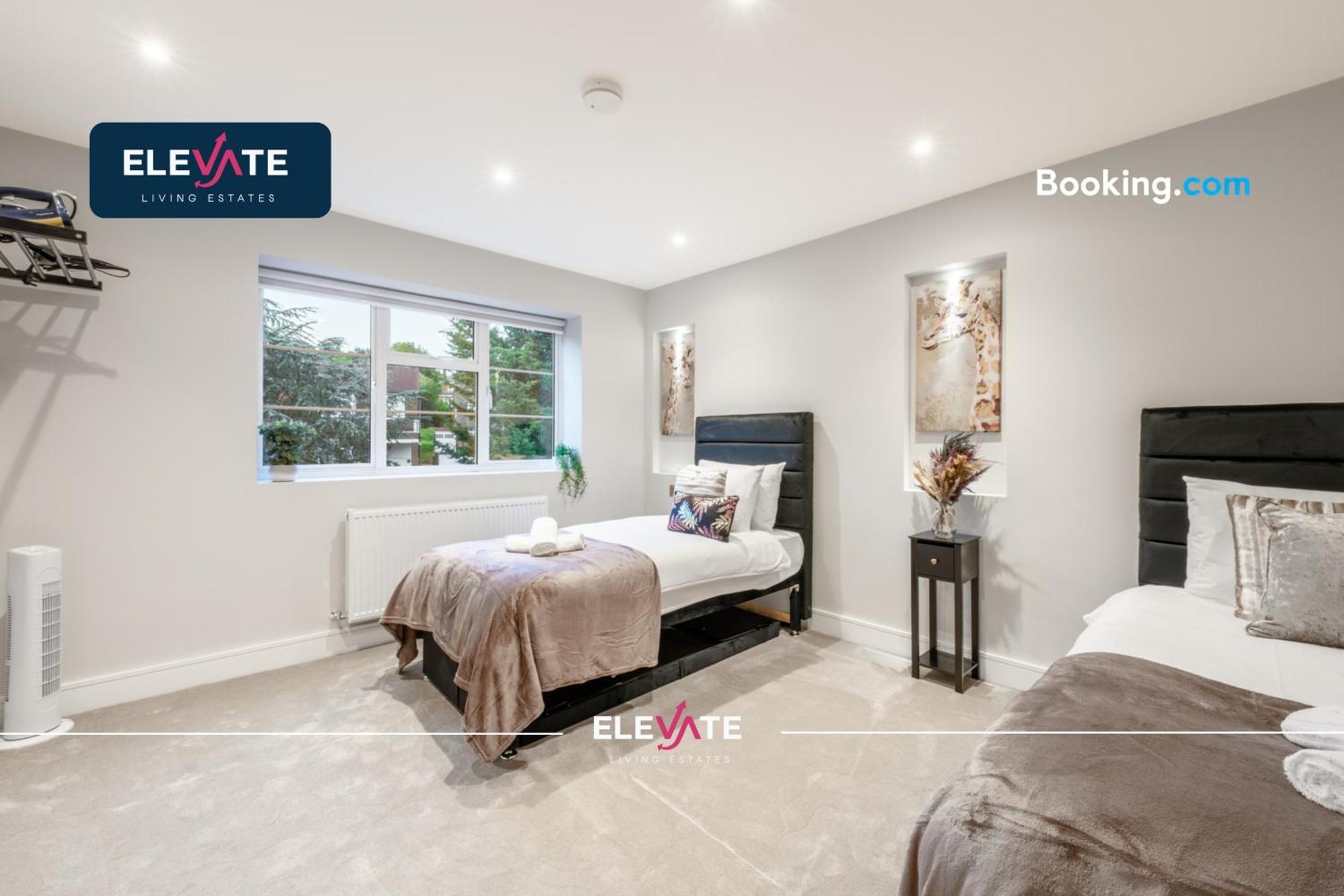 Apartament Premium Deals L Last-minute Escape L Wembley Stadium Location, Free Parking, Sleeps 8 L Elevate Living Estates Short Lets & Serviced Wembley Londra