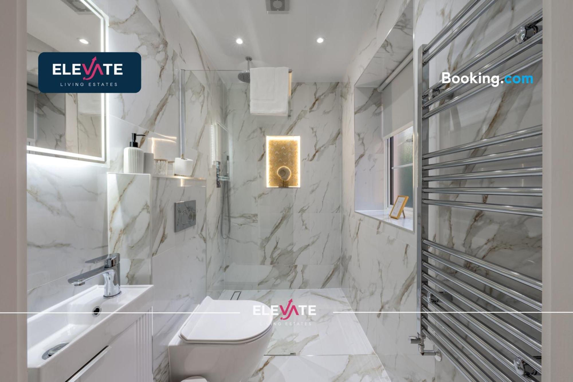 Premium Deals L Last-minute Escape L Wembley Stadium Location, Free Parking, Sleeps 8 L Elevate Living Estates Short Lets & Serviced Wembley Apartament *